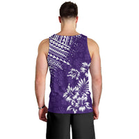 Hawaii Summer Men Tank Top Mix Polynesian Purple LT6 - Polynesian Pride