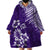 Hawaii Summer Wearable Blanket Hoodie Mix Polynesian Purple LT6 - Polynesian Pride