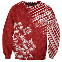 Hawaii Summer Sweatshirt Mix Polynesian Red LT6 Unisex Red - Polynesian Pride