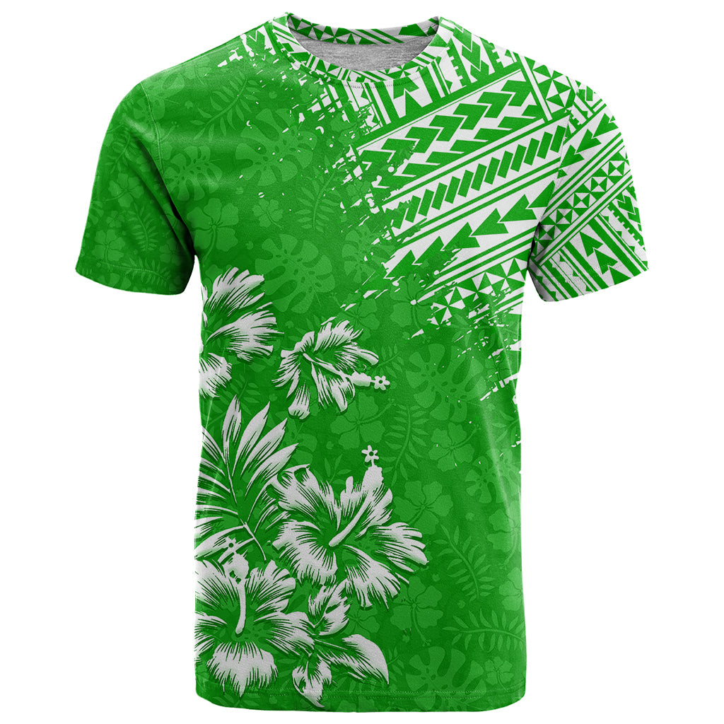 Hawaii Summer T Shirt Mix Polynesian Green LT6 Green - Polynesian Pride