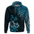 Hawaii Summer Hoodie Mix Polynesian Black Blue LT6 Pullover Hoodie Blue - Polynesian Pride