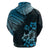 Hawaii Summer Hoodie Mix Polynesian Black Blue LT6 - Polynesian Pride