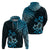 Hawaii Summer Hoodie Mix Polynesian Black Blue LT6 - Polynesian Pride