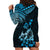 Hawaii Summer Hoodie Dress Mix Polynesian Black-Blue LT6 - Polynesian Pride