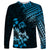 Hawaii Summer Long Sleeve Shirt Mix Polynesian Black-Blue LT6 Unisex Blue - Polynesian Pride