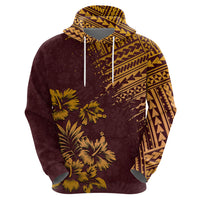 Hawaii Summer Hoodie Mix Polynesian Brown LT6 - Polynesian Pride