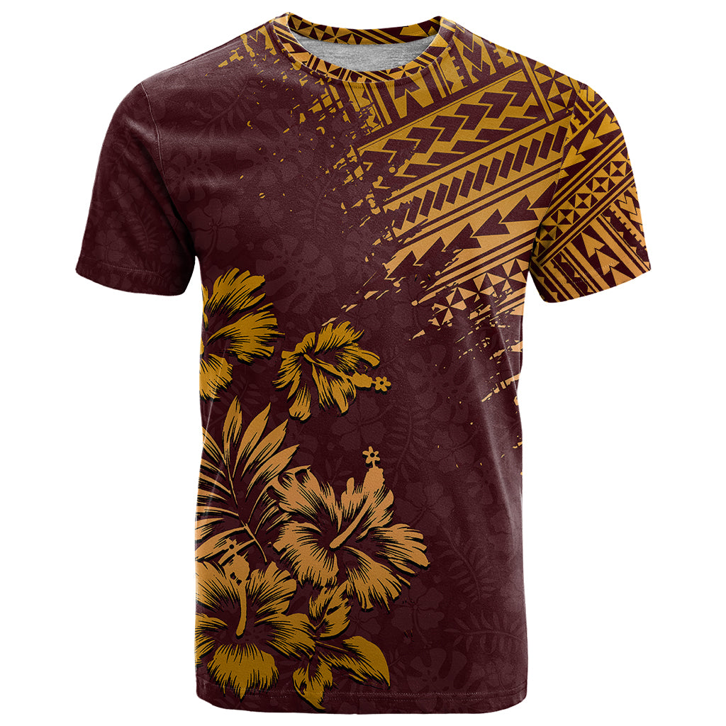 Hawaii Summer T Shirt Mix Polynesian Brown LT6 Brown - Polynesian Pride