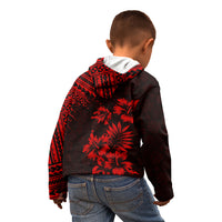 Hawaii Summer Kid Hoodie Mix Polynesian Black-Red LT6 - Polynesian Pride