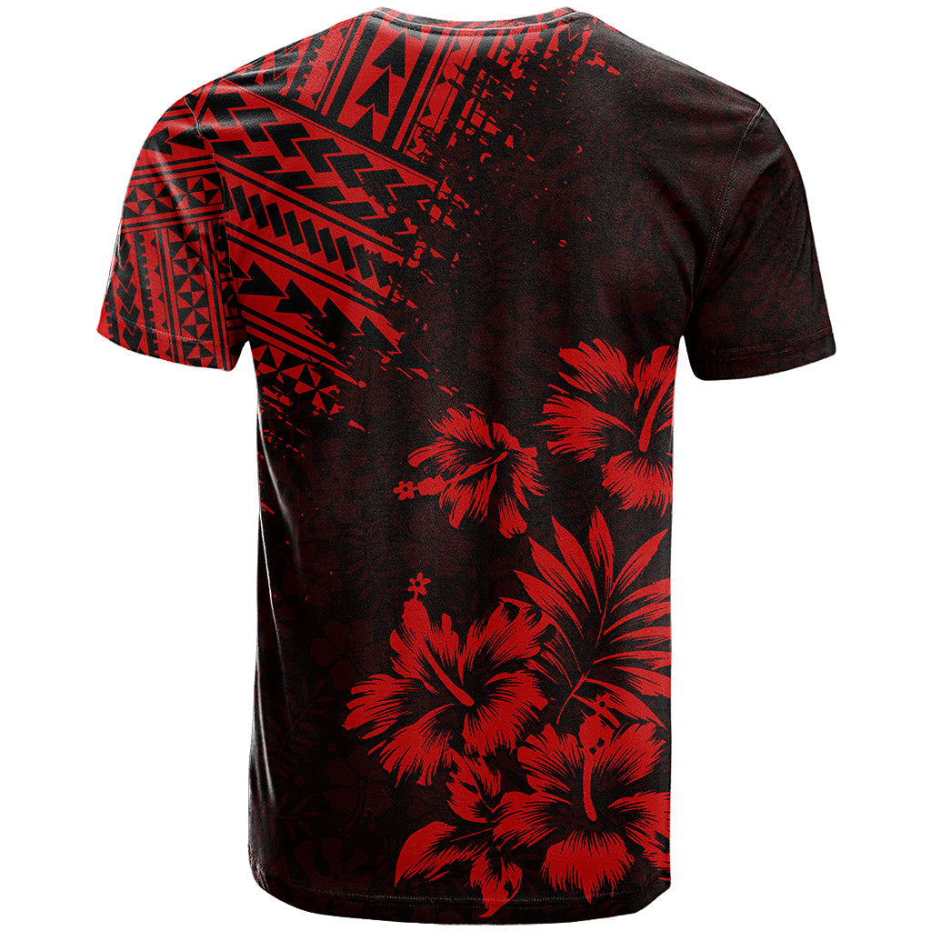 Hawaii Summer T Shirt Mix Polynesian Black Red LT6 - Polynesian Pride