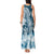 Polynesian Sea Turtle Tank Maxi Dress Tribal Blue LT6 - Polynesian Pride