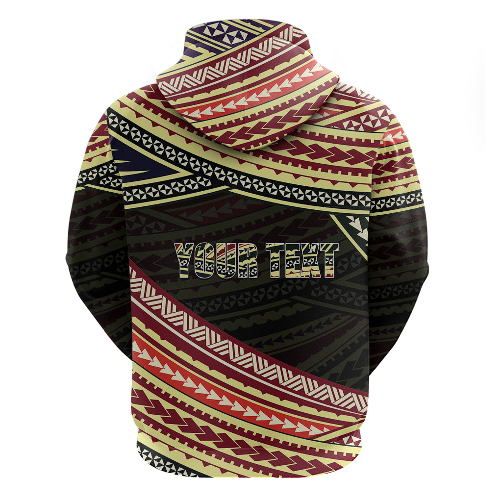 Custom Happy Fathers Day Polynesian Hoodie I Love You Dad LT6 - Polynesian Pride