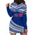 (Custom Personalised) Happy Fathers Day Samoa Hoodie Dress I Love You Dad Blue LT6 - Polynesian Pride