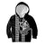 Polynesian Kid Hoodie Hawaiian Warrior and Aloha Girl With Hammerhead Shark Tattoos White LT6 Hoodie White - Polynesian Pride
