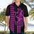 Polynesian Hawaiian Shirt Hawaiian Warrior and Aloha Girl With Hammerhead Shark Tattoos Purple LT6 - Polynesian Pride