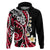 Plumeria Polynesian Hoodie Trending Red LT6 Red - Polynesian Pride