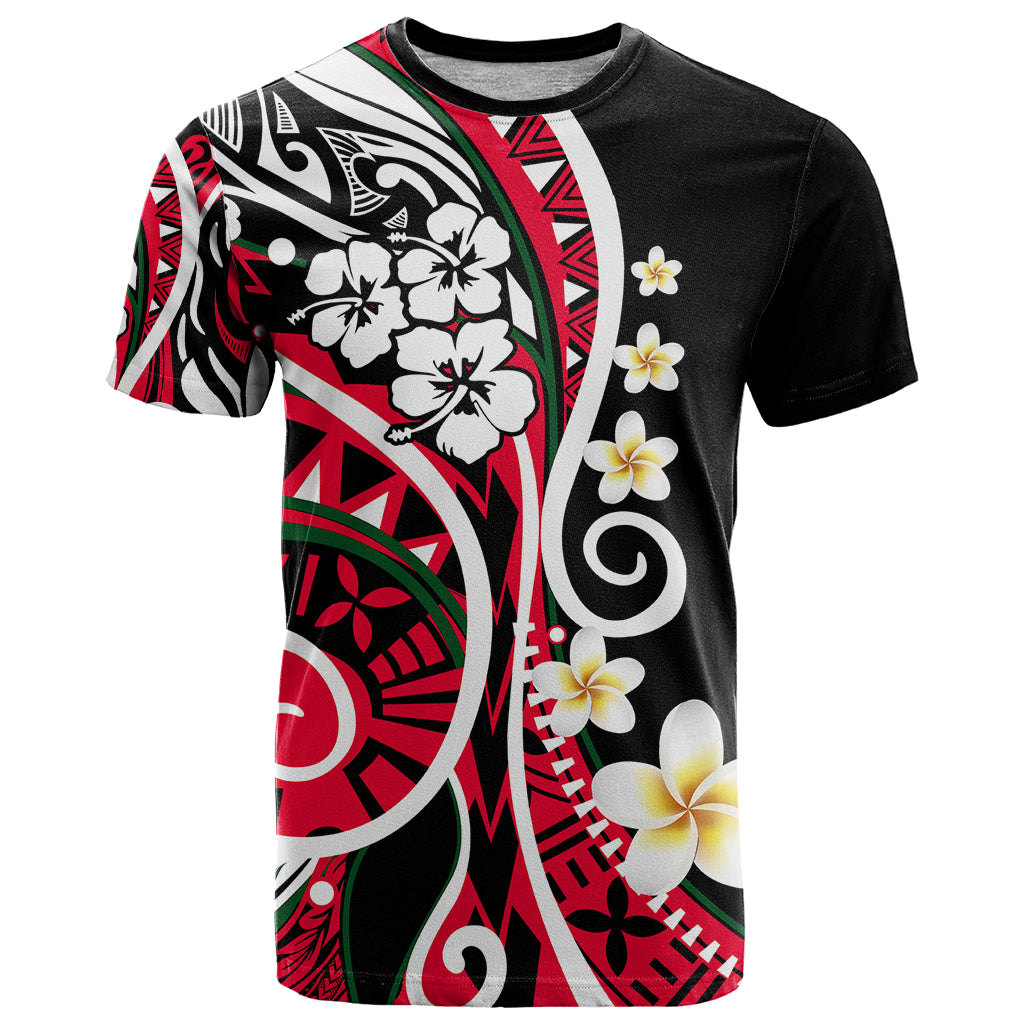 Plumeria Polynesian T Shirt Trending Red LT6 Red - Polynesian Pride