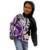 Plumeria Polynesian Kid Hoodie Trending Purple LT6 - Polynesian Pride