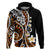 Plumeria Polynesian Hoodie Trending Brown LT6 Brown - Polynesian Pride