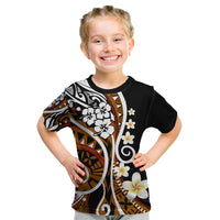 Plumeria Polynesian Kid T Shirt Trending Brown LT6 Brown - Polynesian Pride