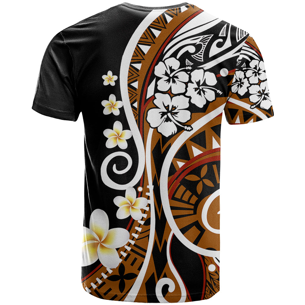 Plumeria Polynesian T Shirt Trending Brown LT6 - Polynesian Pride