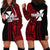 Custom Wallis and Futuna Hoodie Dress Polynesian Tribal Red LT6 - Polynesian Pride