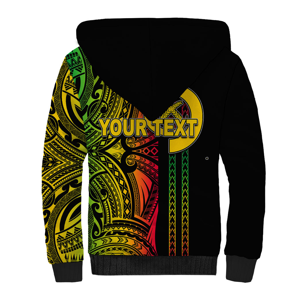 Custom Vanuatu Sherpa Hoodie Polynesian Tribal LT6 - Polynesian Pride