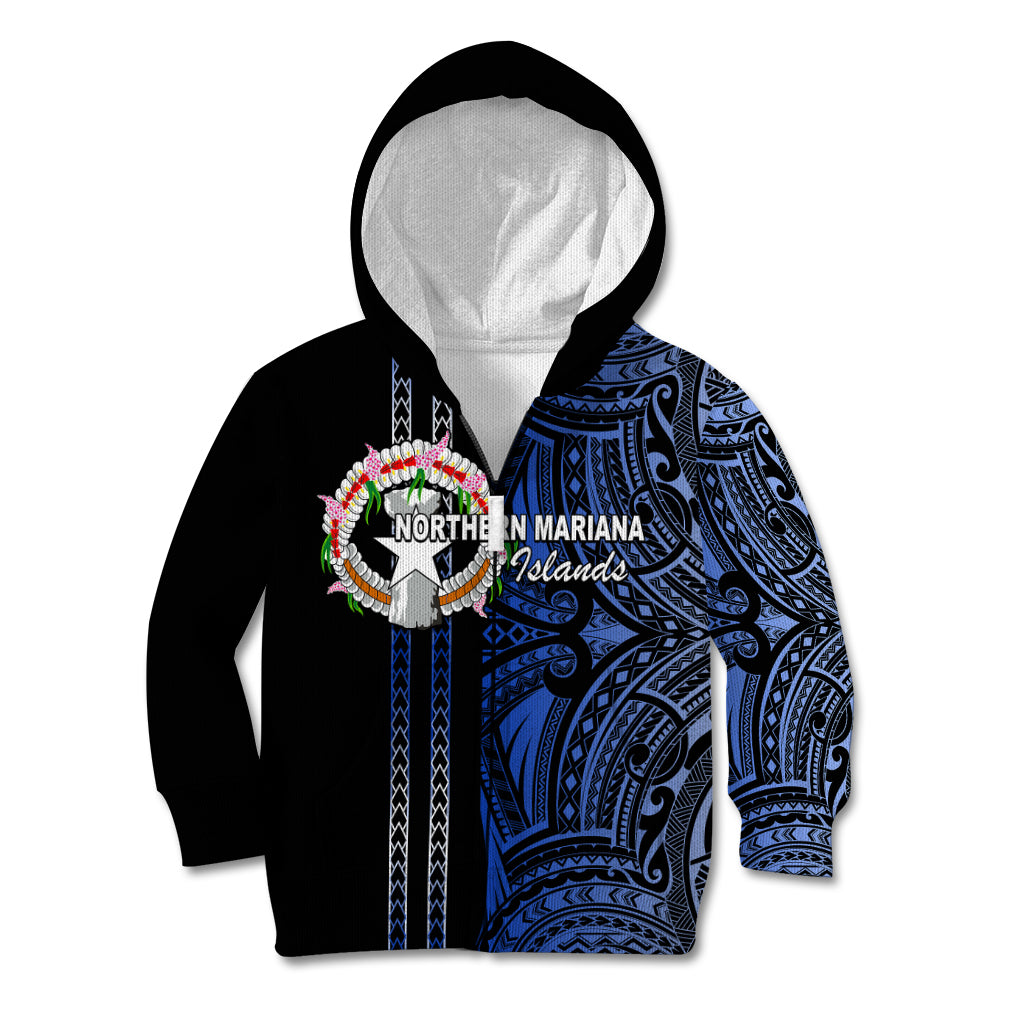 Custom Northern Mariana Islands Kid Hoodie Polynesian Tribal LT6 - Polynesian Pride