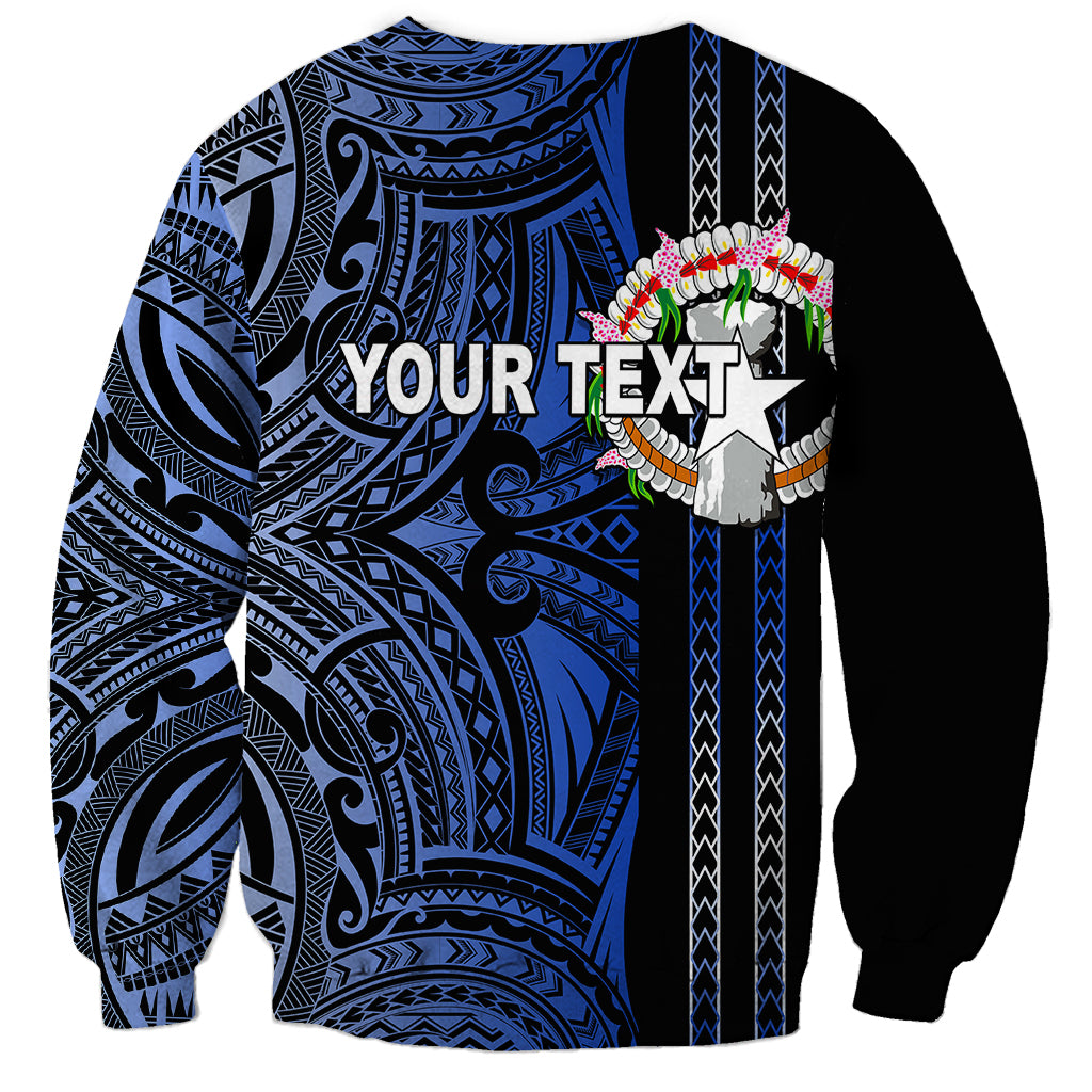 Custom Northern Mariana Islands Sweatshirt Polynesian Tribal LT6 - Polynesian Pride