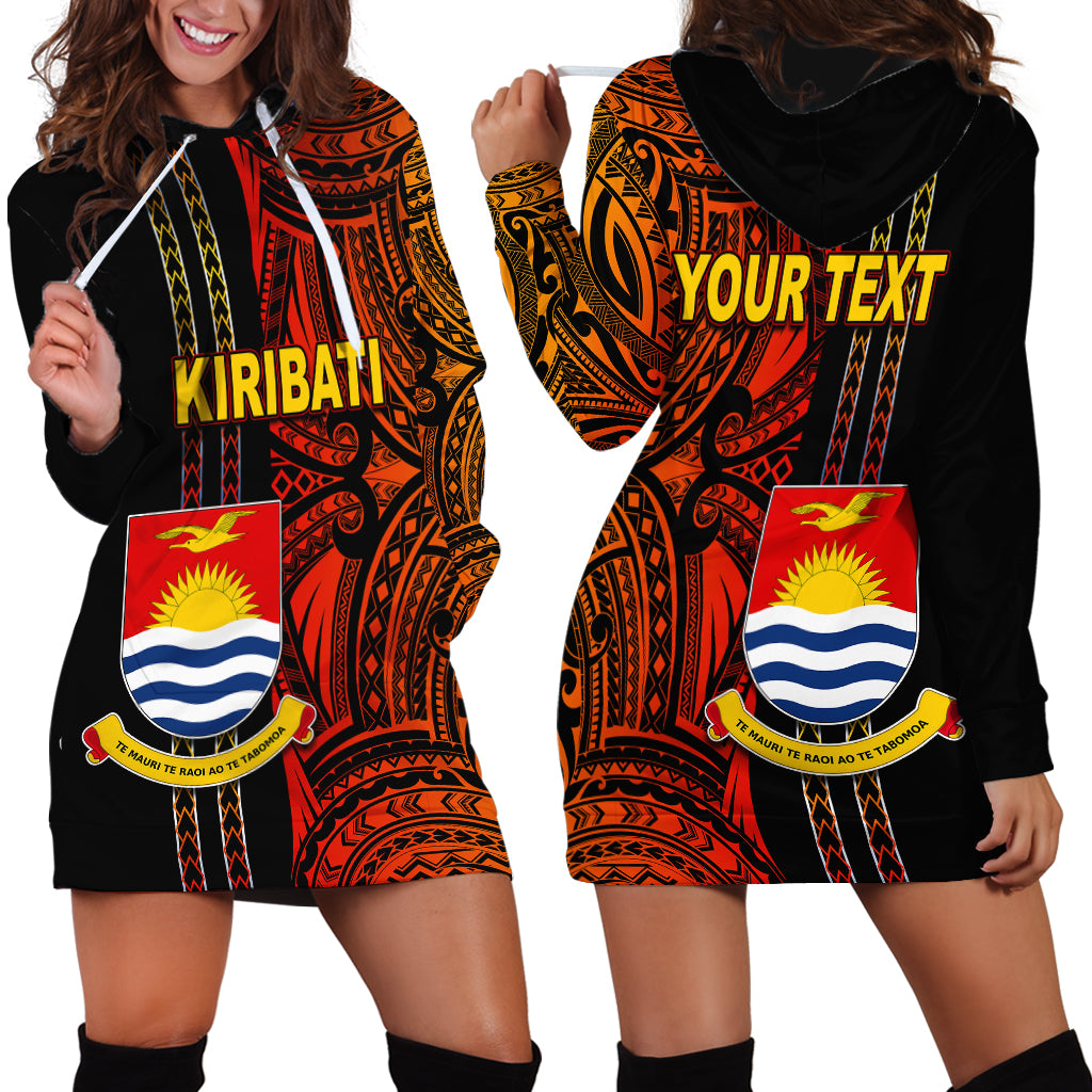 Custom Kiribati Hoodie Dress Polynesian Tribal LT6 - Polynesian Pride