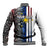 Custom Philippines Baseball Jacket Polynesian Tribal White LT6 - Polynesian Pride