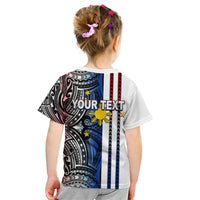 Custom Philippines Kid T Shirt Polynesian Tribal White LT6 - Polynesian Pride