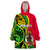 (Custom Personalised) Vanuatu Wearable Blanket Hoodie Polynesian Patterns LT6 One Size Green - Polynesian Pride