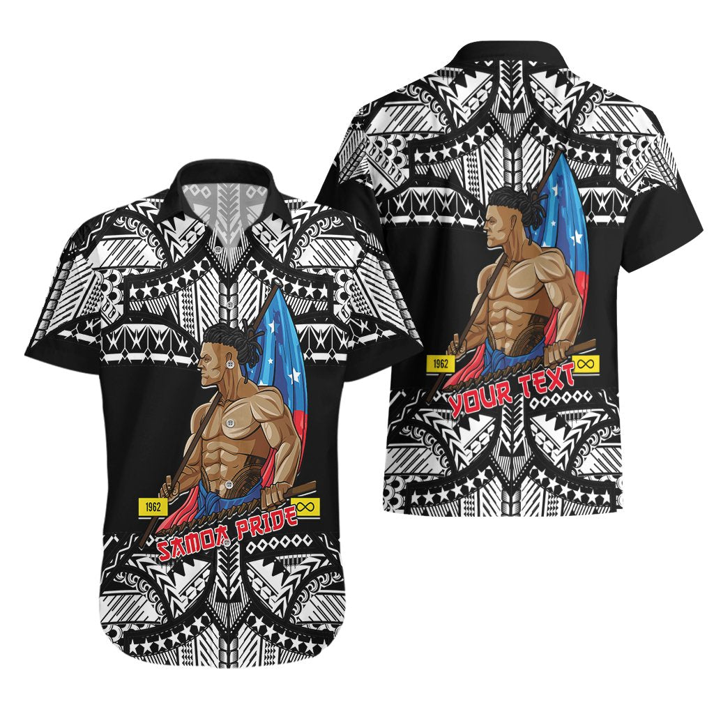 (Custom Personalised) Samoa Pride Hawaiian Shirt Tribal Patterns Black LT6 - Polynesian Pride
