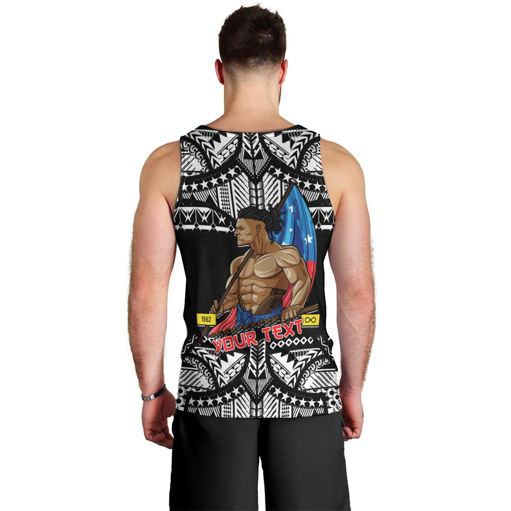 (Custom Personalised) Samoa Pride Men Tank Top Tribal Patterns Black LT6 - Polynesian Pride