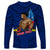 (Custom Personalised) Samoa Pride Long Sleeve Shirt Simple Blue Style LT6 - Polynesian Pride