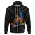 Custom Samoa Pride Hoodie Simple Black Style LT6 Zip Hoodie Black - Polynesian Pride