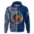 Custom Samoa Pride Hoodie Polynesian Patterns Blue LT6 Zip Hoodie Blue - Polynesian Pride