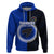 Custom Pukapuka of Cook Islands Hoodie Mix Half Black LT6 Pullover Hoodie Blue - Polynesian Pride