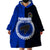 Custom Pukapuka Of Cook Islands Wearable Blanket Hoodie Mix Half Black LT6 - Polynesian Pride