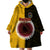 Custom Manihiki Of Cook Islands Wearable Blanket Hoodie Mix Half Black LT6 - Polynesian Pride