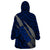 Polynesian Guam Wearable Blanket Hoodie with Coat Of Arms Claws Style - Blue LT6 - Polynesian Pride