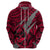 Polynesian Guam Hoodie with Coat of Arms Claws Style Red LT6 - Polynesian Pride