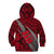 Polynesian Fiji Kid Hoodie with Coat Of Arms Claws Style - Red LT6 - Polynesian Pride