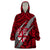 Polynesian Fiji Wearable Blanket Hoodie with Coat Of Arms Claws Style - Red LT6 One Size Red - Polynesian Pride