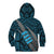 Polynesian Fiji Kid Hoodie with Coat Of Arms Claws Style - Blue LT6 - Polynesian Pride