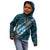 Polynesian Fiji Kid Hoodie with Coat Of Arms Claws Style - Blue LT6 - Polynesian Pride