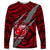 Polynesian Samoa Long Sleeve Shirt with Coat Of Arms Claws Style - Red LT6 Unisex Red - Polynesian Pride