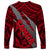 Polynesian Samoa Long Sleeve Shirt with Coat Of Arms Claws Style - Red LT6 - Polynesian Pride