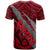 Polynesian Samoa T Shirt with Coat Of Arms Claws Style Red LT6 - Polynesian Pride