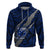 Polynesian Samoa Hoodie with Coat of Arms Claws Style Blue LT6 Blue - Polynesian Pride